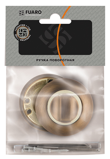 Ручка поворотная BK6.R.RM54 (BK6 RM) CP-8 хром, FUARO (Фуаро) — изображение 3