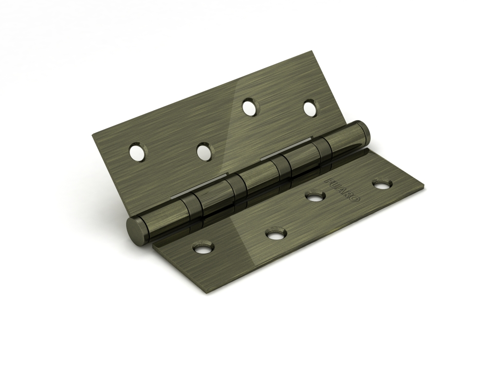 Петля универсальная IN4400U-BL AB (4BB/BL 100x75x2,5) бронза БЛИСТЕР, FUARO (Фуаро)