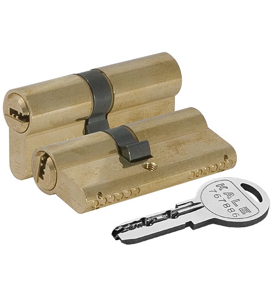 Цилиндровый механизм 164 SN/90 (30+10+50) mm упк.БЛИСТЕР латунь 5 кл., KALE KILIT (КАЛЕ КИЛИТ)