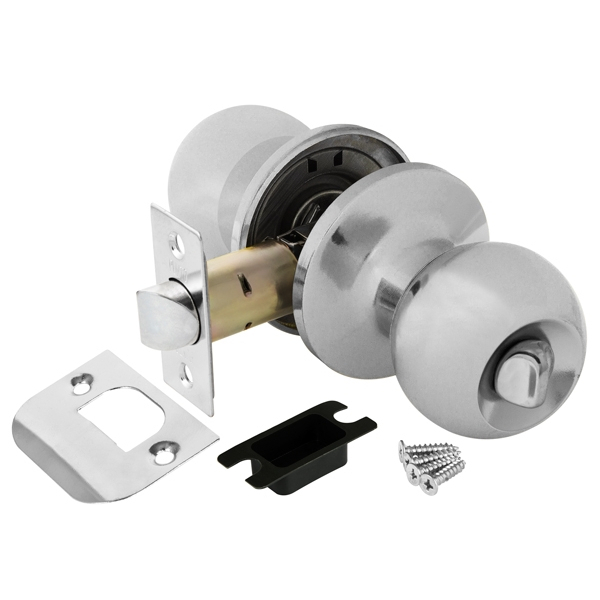 Ручка защелка DK672 CP-BK (6072 CP-B) (фик.) хром, PUNTO (ПУНТО)