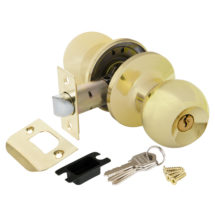 Ручка защелка DK672 PB-ET (6072 PB-E) (кл./фик.) золото, PUNTO (ПУНТО)