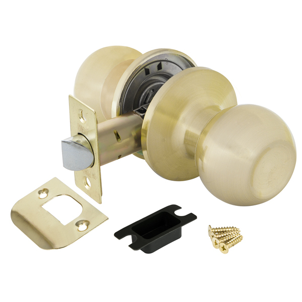 Ручка защелка DK672 SB-PS (6072 SB-P) (без фик.) мат. золото, PUNTO (ПУНТО)