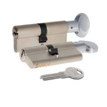 Цилиндровый механизм с вертушкой 164 SM/70 (30+10+30) mm никель 5 кл., KALE KILIT (КАЛЕ КИЛИТ)