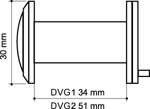 Глазок дверной, оптика стекло DV-PRO 2/85-55/BR (DVG2) SN мат. никель, ARMADILLO (АРМАДИЛЛО) — изображение 2