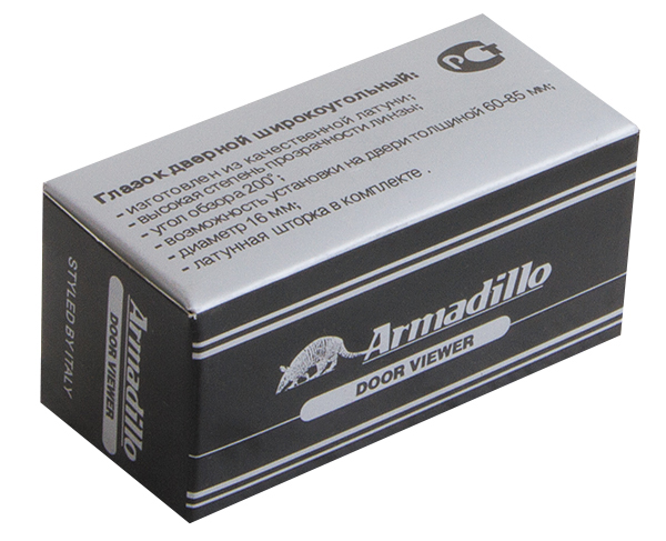 Глазок дверной, оптика стекло DV-PRO 2/85-55/BR (DVG2) SN мат. никель, ARMADILLO (АРМАДИЛЛО) — изображение 3
