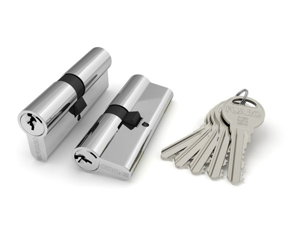 Цилиндровый механизм (R300/60) R3000Key60(25+10+25) CP хром 5Key, FUARO (Фуаро)