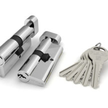 Цилиндровый механизм (R302/60) R3002Knob60(25+10+25) CP хром 5Key с вертушкой, FUARO (Фуаро)