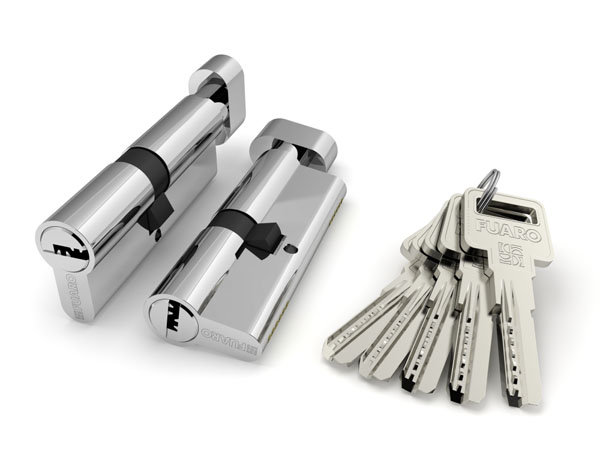 Цилиндровый механизм (R602/90) R6002Knob90(40+10+40) CP хром 5Key с вертушкой, FUARO (Фуаро)