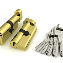 Цилиндровый механизм (R602/70) R6002Knob70(30+10+30) PB латунь 5Key с вертушкой, FUARO (Фуаро)