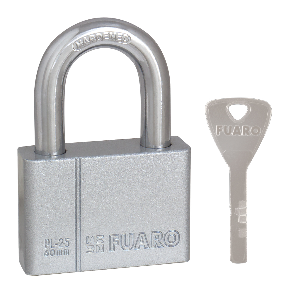 Замок навесной PL-PROTEC-2560 4 fin key (PL-2560) фин. /блистер, FUARO (Фуаро)