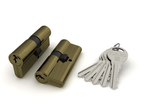 Цилиндровый механизм (R300/60) R3000Key60(25+10+25) AB бронза 5Key, FUARO (Фуаро)