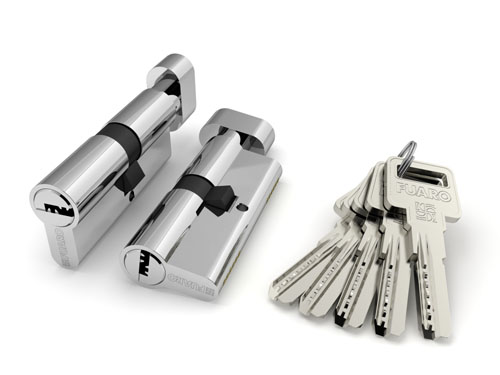 Цилиндровый механизм (R602/100) R6002Knob100(45+10+45) CP хром 5Key с вертушкой, FUARO (Фуаро)