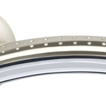 Ручка раздельная R.LD54.Libra26 (Libra LD26) SN/CP-3 матовый никель/хром TECH (кв. 8х140), ARMADILLO (АРМАДИЛЛО)
