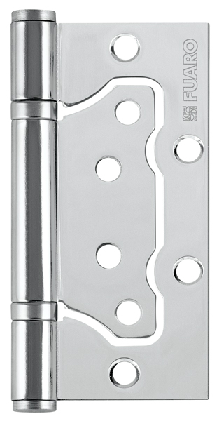 Петля универсальная без врезки IN4500W CP (500-2BB 100x2,5) хром, FUARO (Фуаро)