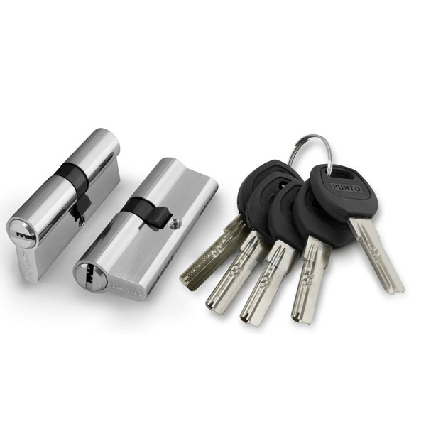 Цилиндровый механизм (A200/90) A2000Key90(35+10+45) SN никель, PUNTO (ПУНТО)