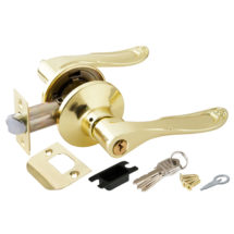 Ручка защелка DK630 PB-ET (6030 PB-E) (кл./фик.) золото, PUNTO (ПУНТО)