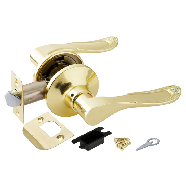 Ручка защелка DK630 PB-PS (6030 PB-P) (без фик.) золото, PUNTO (ПУНТО)