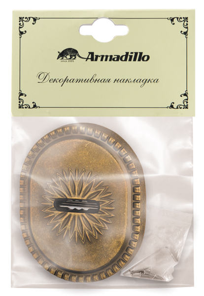 Накладка на сувальдный замок ESC.S-auto.CL/OV (PS-DEC CL / ATC Protector 1) OB-13 античная бронза, ARMADILLO (АРМАДИЛЛО) — изображение 3