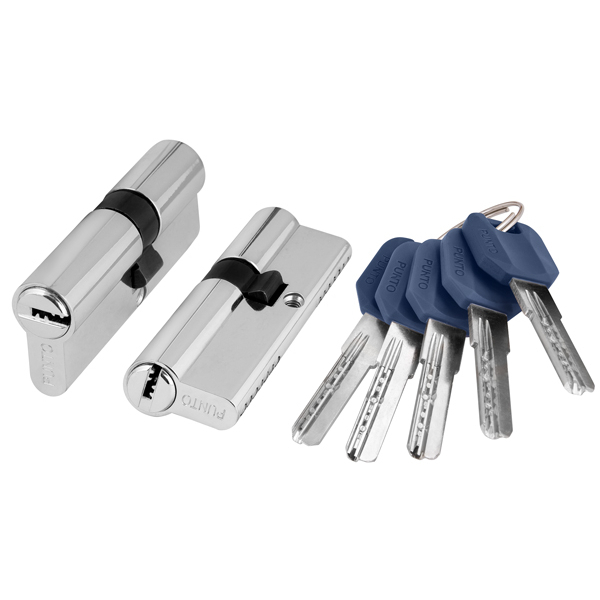 Цилиндровый механизм (Z400/90) Z4000Key90(40+10+40) CP хром , PUNTO (ПУНТО)