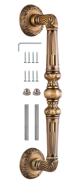 Ручка-скоба PULL.SM250.PALAZZO AB-7 (PALAZZO PULL SM) матовая бронза, FUARO (Фуаро) — изображение 4
