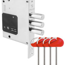 Замок врезной сувальдный MDV25/S-60.00.3R16 4key, FUARO (Фуаро)