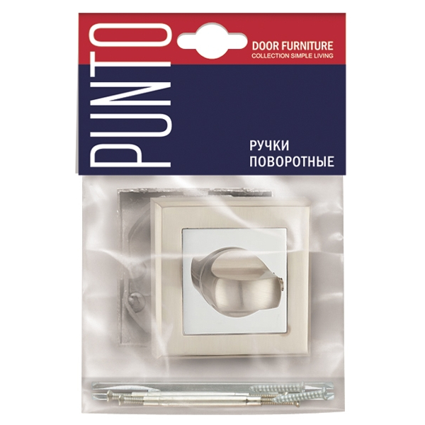 Ручка поворотная BK6.K.QL52 (BK6 QL) GR/CP-23 графит/хром, PUNTO (ПУНТО) — изображение 3