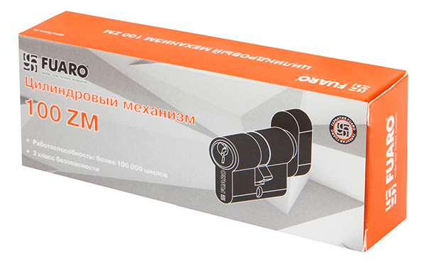 Цилиндровый механизм (100 ZM/70) 1000ZMKnob70(30+10+30) CP хром 5Key с вертушкой, FUARO (Фуаро) — изображение 3