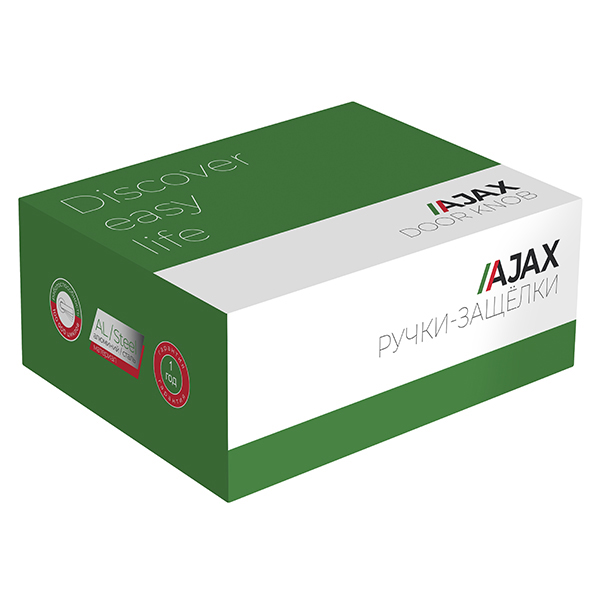 Ручка защелка DK610 SN-ET (6010 SN-E) (кл./фик.) мат. никель, AJAX (АЯКС) — изображение 4