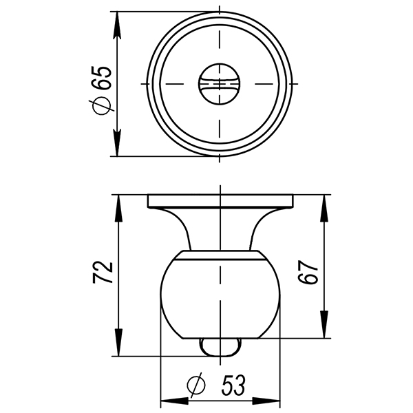 Ручка защелка DK682 SN-ET (6082 SN-E) (кл./фик.) мат. никель, AJAX (АЯКС) — изображение 2