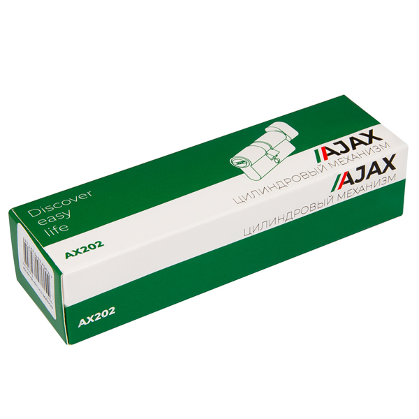 Цилиндровый механизм (AX202/100) AX2002Knob100 (45+10+45) CP хром с вертушкой, AJAX (АЯКС) — изображение 3