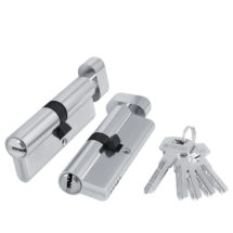 Цилиндровый механизм (200 ZM/60) 2000ZMKnob60(25+10+25) CP хром 5Key с вертушкой, FUARO (Фуаро)