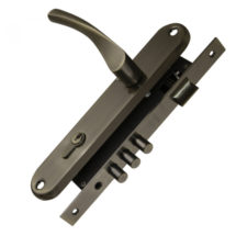 Замок цилиндровый в комплекте с ручкой LOCKSET90.CRONA.4585-3 (KIT P90 4585/3 CRONA) AB бронза , PUNTO (ПУНТО)