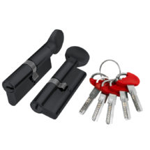 Цилиндровый механизм (D-PRO502/60) D-PRO5002Knob60(25+10+25) BL черный 5Key, FUARO (Фуаро)