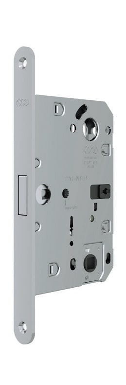 B06132.50.34 Защелка врезная WC (мат хром) тех. уп. без отв. пл. POLARIS WAVE, AGB (АГБ)
