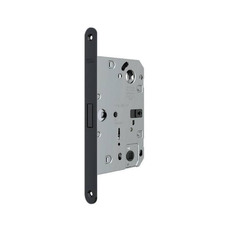 B06132.50.93 Защелка врезная WC (черный) тех. уп. без отв. пл. POLARIS WAVE, AGB (АГБ)