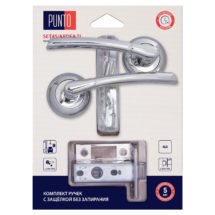 Комплект ручек с защелкой без запирания LM/A SET45R.TL54.ARDEA/HD CP-8 хром, PUNTO (ПУНТО)