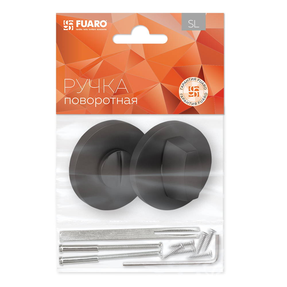 Ручка поворотная BK6.R.SLR52 (BK6 SLR) BL-24 черный, FUARO (Фуаро) — изображение 3